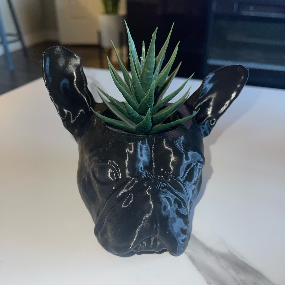 Frenchie Artificial Plant Holder